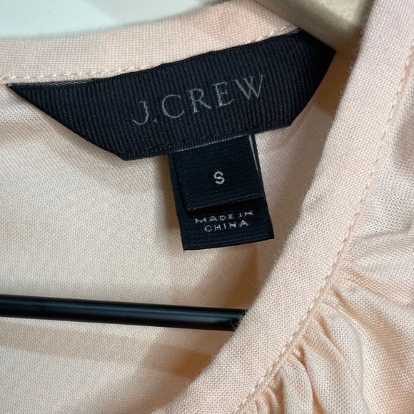 J. Crew Women’s Peach Button & Tie Top Sz S - Picture 7 of 9